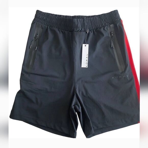 NWT Koral Statement Nyal Red and Black Short - Picture 1 of 6